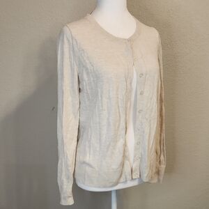 Old Navy Women's Beige Button Down Cardigan Medium
